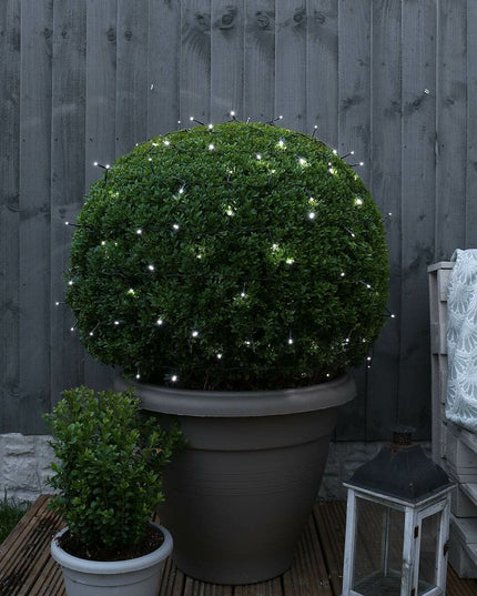 Instalatie de Craciun liniara Yoto,din care cablu priza 220V, 200 LED, 8 jocuri de lumini, beculet in 6 colturi, pentru interior, controler, fir