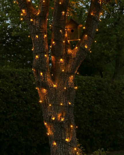 Instalatie de Craciun liniara Yoto,din care cablu priza 220V, 200 LED, 8 jocuri de lumini, controler, fir