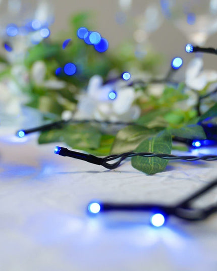 Instalatie de Craciun liniara Yoto,din care cablu priza 220V, 200 LED, 8 jocuri de lumini, controler, fir