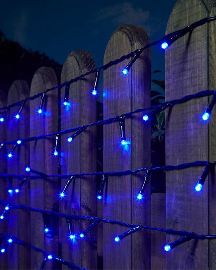 Instalatie de Craciun liniara Yoto,din care cablu priza 220V, 200 LED, 8 jocuri de lumini, controler, fir