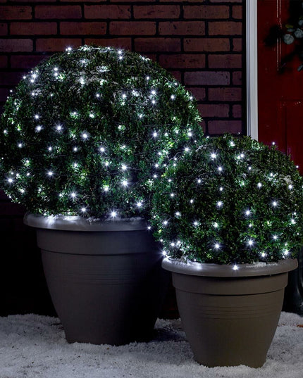 Instalatie de Craciun liniara Yoto,din care cablu priza 220V, 200 LED, 8 jocuri de lumini, controler, fir