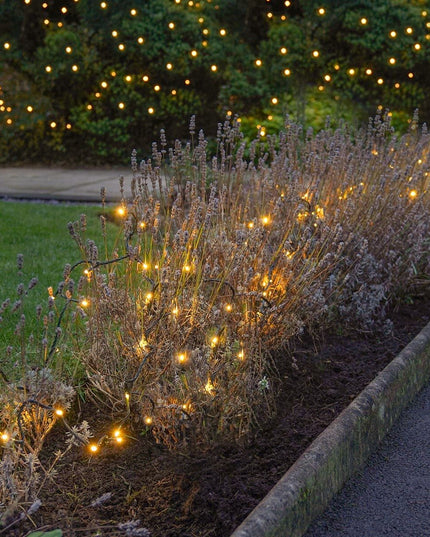 Instalatie de Craciun Liniara Yoto,din care Prelungitor 220V, 300 LED, 8 jocuri de lumini, Controler, Utilizare Interior/Exterior, Fir