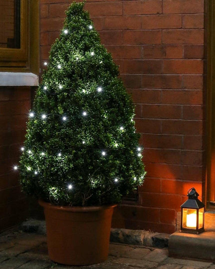 Instalatie de Craciun Liniara Yoto,din care Prelungitor 220V, 300 LED, 8 jocuri de lumini, Controler, Utilizare Interior/Exterior, Fir