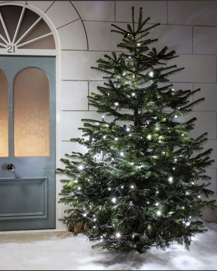 Instalatie de Craciun liniara Yoto,din care cablu priza 220V, 300 LED, 8 jocuri de lumini, controler, fir