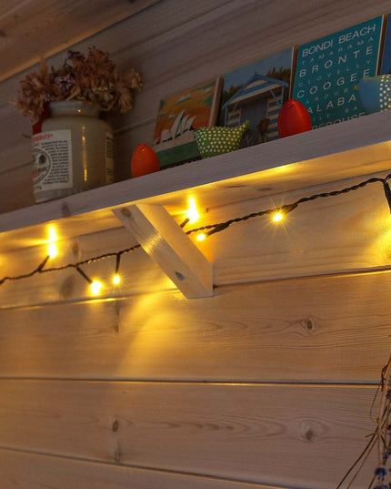 Instalatie de Craciun liniara Yoto,din care cablu priza 220V, 300 LED, 8 jocuri de lumini, controler, fir