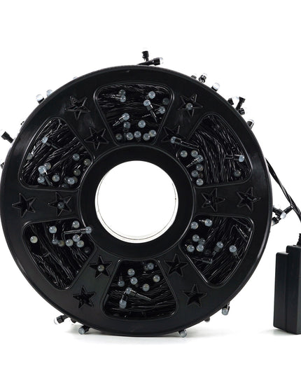 Instalatie de Craciun Liniara Yoto,Prelungitor 220V, 498 LED, 8 Jocuri de Lumini, Controler, Fir