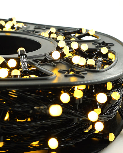 Instalatie de Craciun Liniara Yoto,Prelungitor 220V, 498 LED, 8 Jocuri de Lumini, Controler, Fir