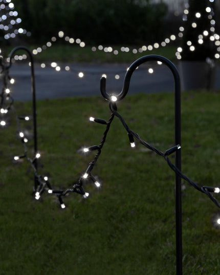 Instalatie de Craciun Liniara Yoto,Prelungitor 220V, 498 LED, 8 Jocuri de Lumini, Controler, Fir