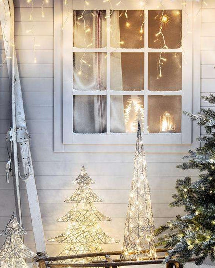 Instalatie de Craciun Premium ® Tip Franjuri, Flash, cu transformator,1920 LED-uri, Interconectabila, Fir