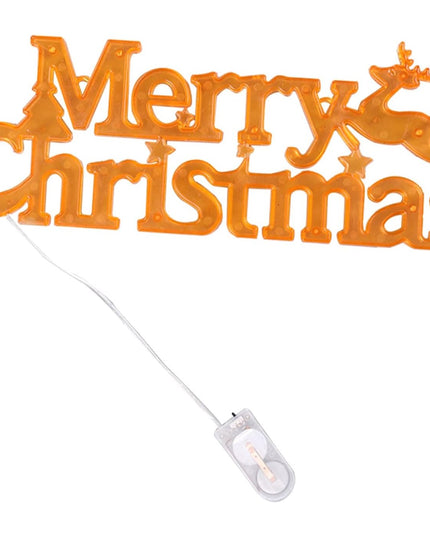 Instalatie LED de Craciun, Litere 3D, Merry Christmas, Lumina Calda, 27.5 x 10.5 x 1.4 cm
