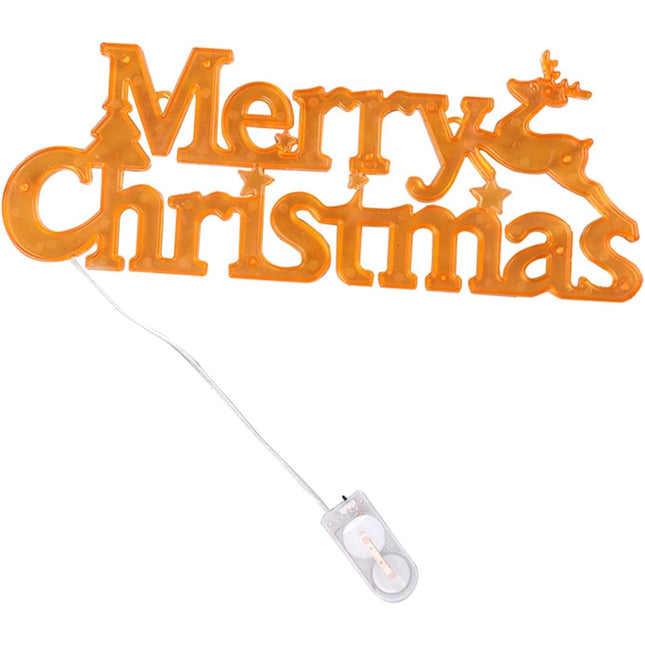 Instalatie LED de Craciun, Litere 3D, Merry Christmas, Lumina Calda, 27.5 x 10.5 x 1.4 cm