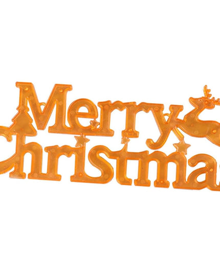 Instalatie LED de Craciun, Litere 3D, Merry Christmas, Lumina Calda, 27.5 x 10.5 x 1.4 cm