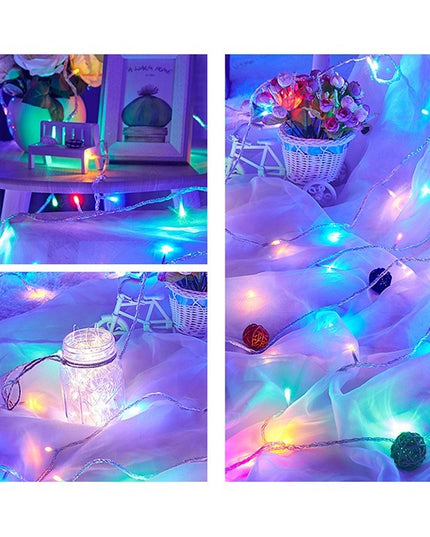 Instalatie de Craciun, ®, Tip Perdea, cu Baterii, 8 Jocuri de Lumini, Telecomanda,200 Led-uri