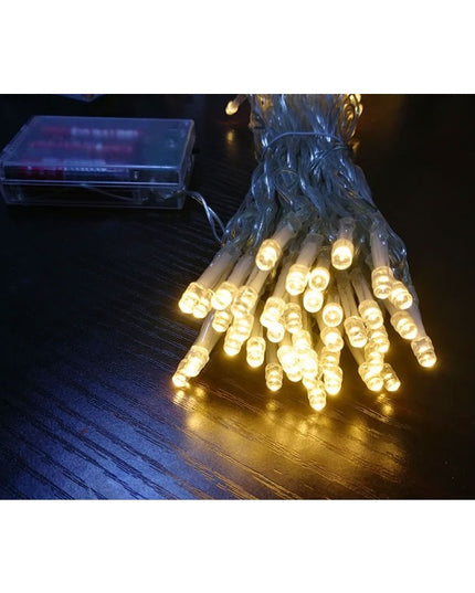 Instalatie de Craciun, ®, Tip Perdea, cu Baterii, 8 Jocuri de Lumini, Muzica, cu Telecomanda,200 Led-uri