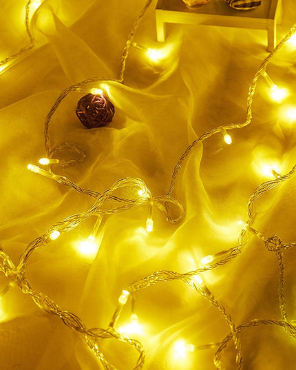 Instalatie de Craciun, ®, Tip Perdea, cu Baterii, 8 Jocuri de Lumini, Muzica, cu Telecomanda,200 Led-uri