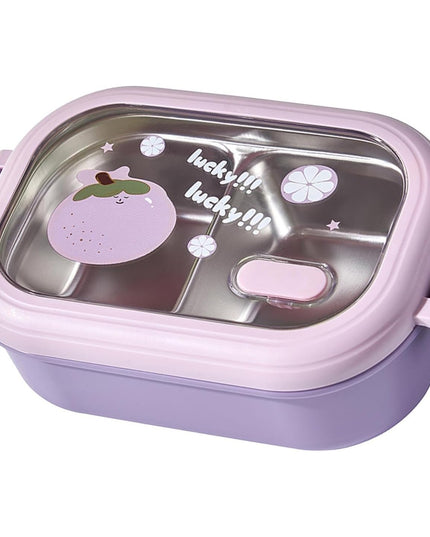 Cutie pentru Pranz sau Gustari, cu Doua Compartimente, pentru Copii si Adulti, Etansare, PP, Perfect pentru Scoala si Birou, 1000 mL, 22.5x14.5x8 cm