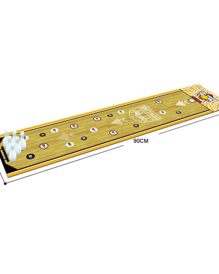 Joc Interactiv, Covor de Bowling 90 x 20 cm, 1-4 Jucatori, +5 Ani, 6 Mingi Incluse, 6 Popice