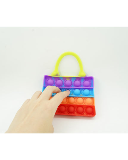 Jucarie Antistres din silicon Pop It Now And Flip It, Geanta de umar