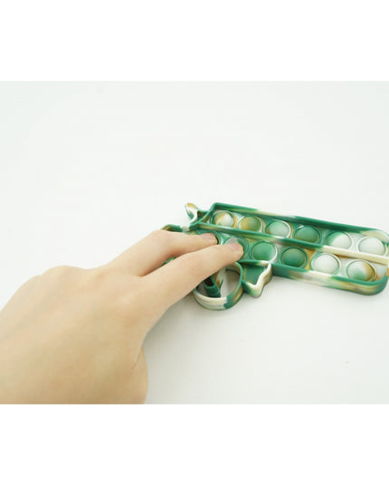 Jucarie antistres din silicon, Pop It Now and Flip It, Pistol, /