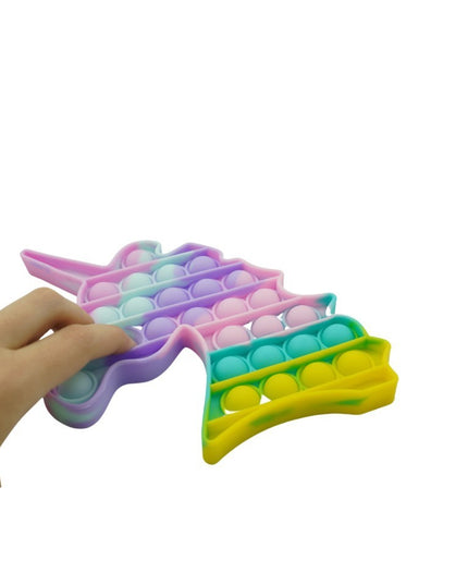 Jucarie antistres din silicon, Pop it Now and Flip It, Unicorn,Model 3