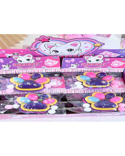 Jucarie Antistres Squishy, Labuta de Pisica Squeeze Toys, cu Revenire Lenta, 7.5 cm, Model 270514