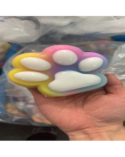 Jucarie Antistres Squishy, Labuta de Pisica Squeeze Toys, cu Revenire Lenta, 7.5 cm, Model 270530