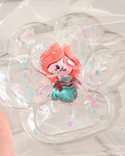 Jucarie Antistres Squishy, Labuta de Pisica Pufoasa, cu Revenire Lenta, 7 x 6.5 cm, Model Printesa