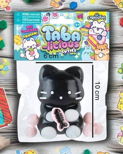 Jucarie Antistres Squishy, cu Revenire Lenta, Squeeze Pinch Family, Model Pisicuta, 10cm x6cm Ambalaj , 70 gr