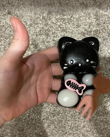 Jucarie Antistres Squishy, cu Revenire Lenta, Squeeze Pinch Family, Model Pisicuta, 10cm x6cm Ambalaj , 70 gr
