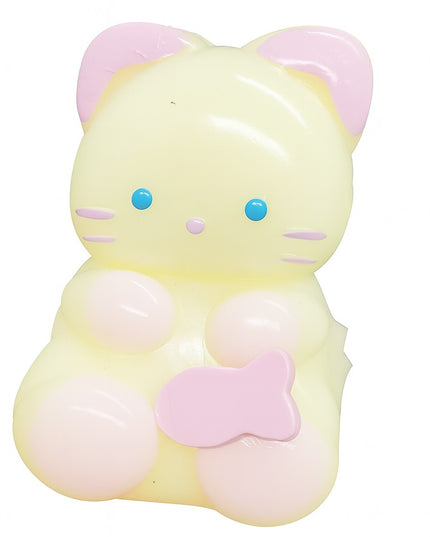 Jucarie Antistres Squishy, cu Revenire Lenta, Model Pisicuta, Squeeze Pinch Family, 9 x 5.5 cm