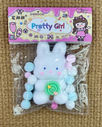 Jucarie Antistres Squishy, cu Revenire Lenta, Squeeze Pretty Girl, Model Animalut, Ambalaj