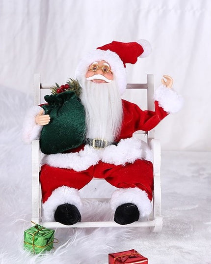 Jucarie decorativa, Mos Craciun, x , grosime , lana, tesatura de plus, poliester, interior/exterior