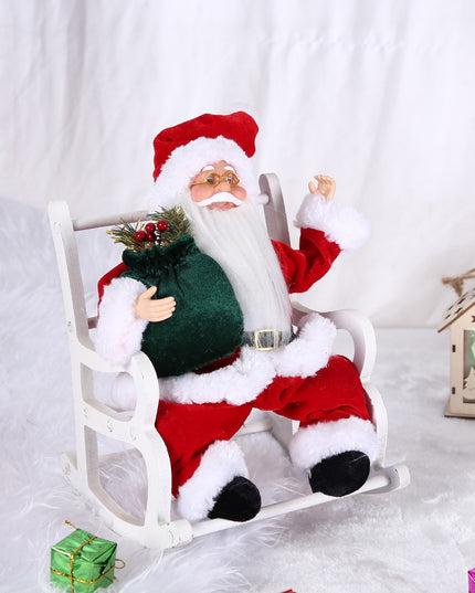 Jucarie decorativa, Mos Craciun, x , grosime , lana, tesatura de plus, poliester, interior/exterior