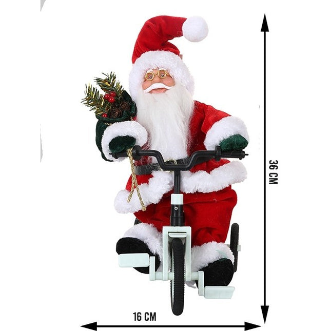 Jucarie decorativa, Mos Craciun, x , grosime , lana, tesatura de plus, poliester, interior/exterior