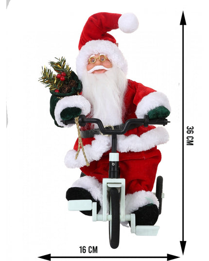 Jucarie decorativa, Mos Craciun, x , grosime , lana, tesatura de plus, poliester, interior/exterior