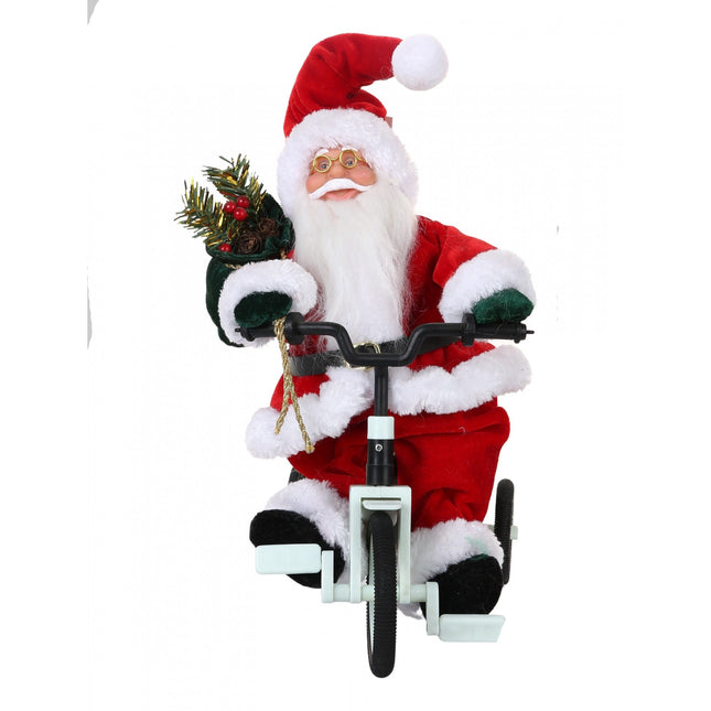 Jucarie decorativa, Mos Craciun, x , grosime , lana, tesatura de plus, poliester, interior/exterior