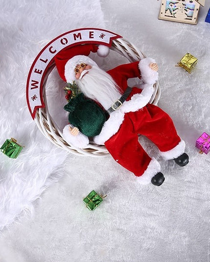 Jucarie decorativa, Mos Craciun, x , grosime , lana, tesatura de plus, poliester, interior/exterior