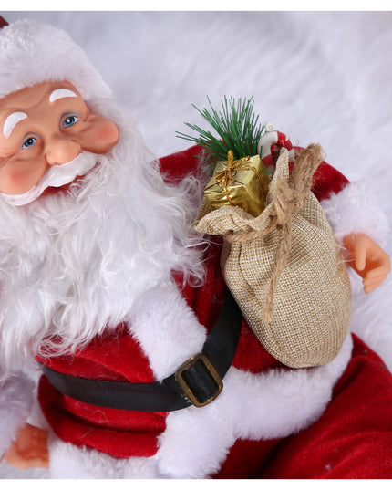 Jucarie decorativa, Mos Craciun, x , grosime , lana, tesatura de plus, poliester, interior/exterior
