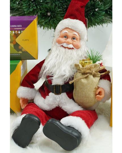 Jucarie decorativa, Mos Craciun, x , grosime , lana, tesatura de plus, poliester, interior/exterior