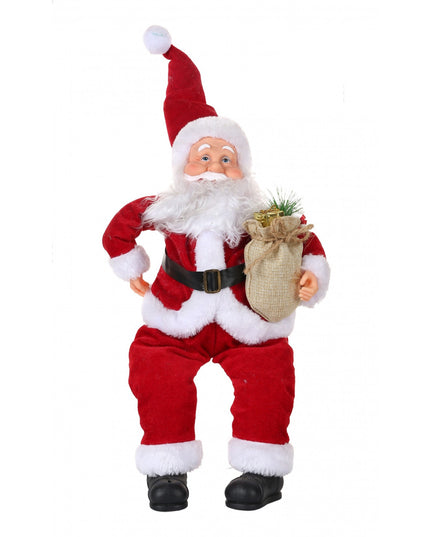 Jucarie decorativa, Mos Craciun, x , grosime , lana, tesatura de plus, poliester, interior/exterior