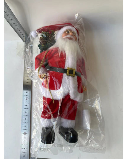 Jucarie decorativa, Mos Craciun , standard, lana, tesatura de plus, poliester, inaltime, interior/exterior