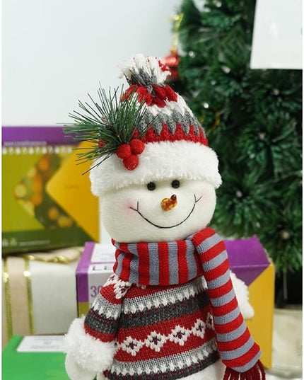 Jucarie decorativa, Om de zapada,lana, tesatura de plus, poliester, interior/exterior