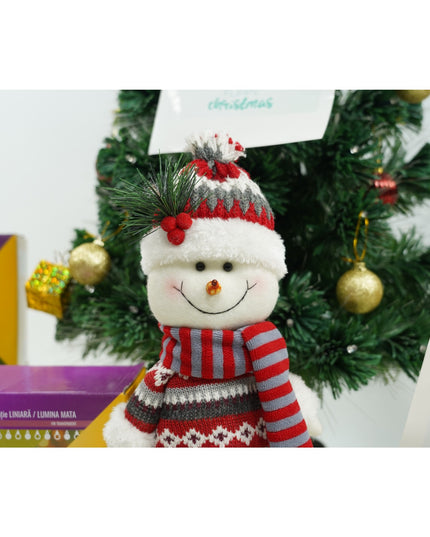 Jucarie decorativa, Om de zapada,lana, tesatura de plus, poliester, interior/exterior