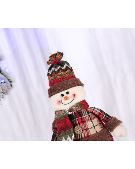 Jucarie decorativa, Om de zapada,lana, tesatura de plus, poliester, interior/exterior