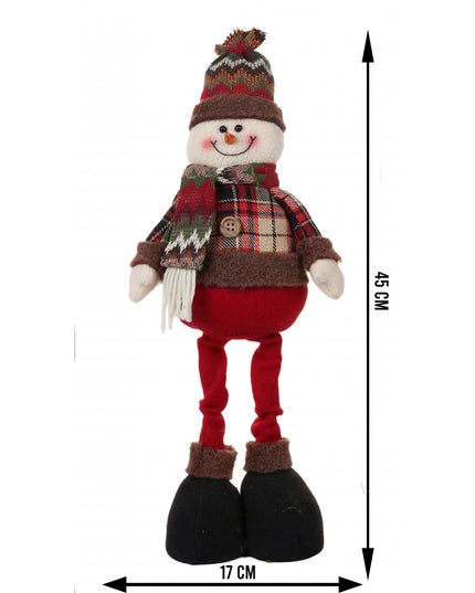 Jucarie decorativa, Om de zapada,lana, tesatura de plus, poliester, interior/exterior