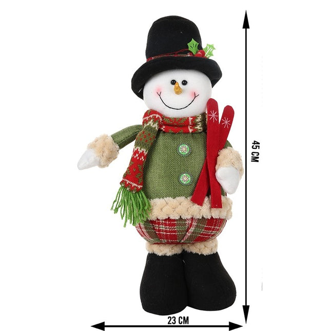 Jucarie decorativa, Om de zapada,lana, tesatura de plus, poliester, interior/exterior