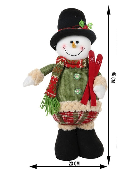 Jucarie decorativa, Om de zapada,lana, tesatura de plus, poliester, interior/exterior