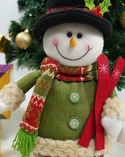 Jucarie decorativa, Om de zapada,lana, tesatura de plus, poliester, interior/exterior