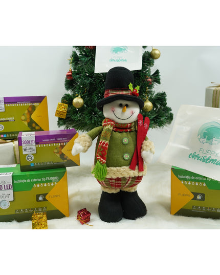 Jucarie decorativa, Om de zapada,lana, tesatura de plus, poliester, interior/exterior