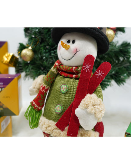 Jucarie decorativa, Om de zapada,lana, tesatura de plus, poliester, interior/exterior